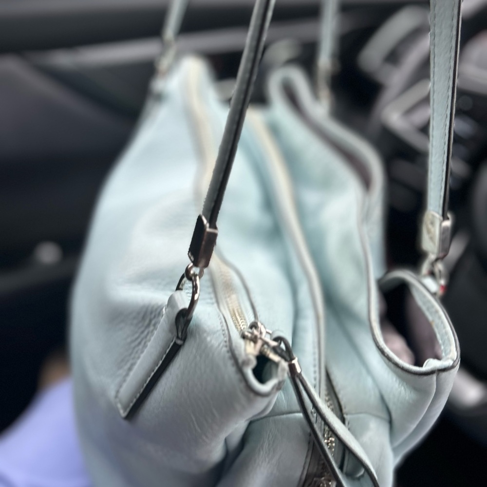 Coach. Baby Blue Satchel. - Picture 10 of 13